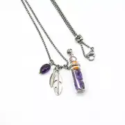 Aroma Diffusing Necklace Amethyst - Amrita Court