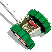 Bio Green Ergonomic Hand Seeder Super Seeder | Incl. 6 Sowing Discs | ABS Plastic & UV-Proof | Garden Seed Drill | Manually Adjustable Furrow Depth