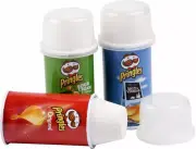 BULK PRICE - 10 X Pringles Novelty Premium Metal Barrel Eraser PVC Free