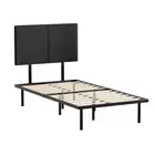 Artiss Bed Frame King Single Size Metal Nor fabric,linen,plywood King Single Bed