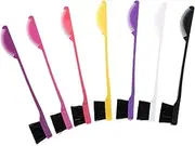LIFKOME 7pcs Double Sided Hair Edge Brush Hair Dye Brush Eyelash Professional Styling Tools Home Salon Use
