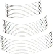 30pcs Lure Line Fishing Rotary Leaders Fishing Wire Leaders Fishing Leaders with Swivels Snap Fishing Accessories Fish Leaders Fishing Tackles Practical Fishing Leaders