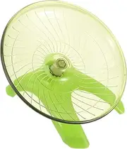 ibasenice Hamster Flying Saucer Running Wheel Quiet Exercise Disc for Hamsters Gerbils Guinea Pigs Low Noise Design Pet for Indoor Activity Matcha