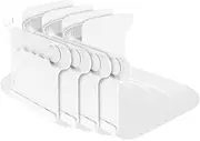 4Pcs Bed Sheet Holders Straps, Bed Sheet Straps Keep Sheets Firm & Tight, Bedsheet Grippers with Lock Strips, Detachable Bed Sheets Corner Fasteners, Fitted Sheet Strap for Bed (White A)