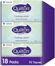3-Ply Cooling Lotion Menthol & Eucalyptus Facial Tissue 18 Packs