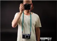 在飛比找Yahoo!奇摩拍賣優惠-相機帶棉織真皮時尚個性相機繩索尼富士微單攝影背帶徠卡肩帶掛脖