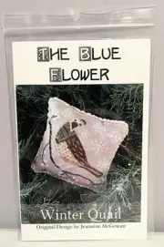 The Blue Flower - Winter Quail - Booklet Chart and/or Roxy Floss Conversion