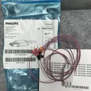 Philips M1624A Unshielded 3 Lead EKG Clip AAMI 0.7m Lead Set Grabber Neonatal