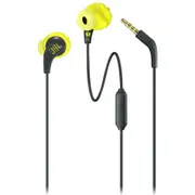 JBL Endurance Run Wired Sports In-Ear Headphones - Black & Yellow In-Line Microphone & 1 Button Remote - IPX5 Sweatproof - Fliphook 2-Way Design - Magnetic Buds - 3.5mm connection [JBLENDURRUNBNL]