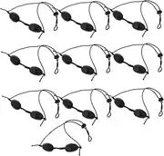 10Pcs Eye Protection Masks Ergonomic Safety Eye Patches for Ipl LED and Sunbathing Comfortable Durable Shading Goggles Black