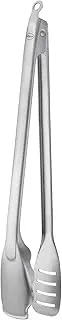 RÖSLE Premium Barbecue tongs, Barbecue tongs with large reversible surface, patented locking system, 18/10 Stainless Steel, dishwasher safe