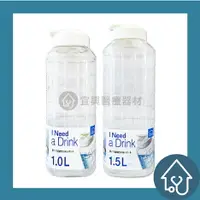 在飛比找樂天市場購物網優惠-LOCK&LOCK樂扣樂扣 PET沁涼隨身水壺 1L、1.5