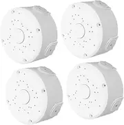 Veemoon Bracket No Drill Mount 4pcs Outdoor Extension Cord Cover Cable Protector for Electrical Outlets