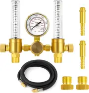 Argon Regulator Flow Meter with 9.8 Feet Hose,Cga580 Inlet Conne