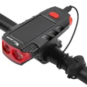 2000mah Solar Power Bicycle Light Usb Rechargeable Led Cycling