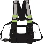 Universal Radio Chest Harness Rig Holster Pack, Radio Chest Pack for Two Way Radio Walkie Talkie, Radio Chest for Survival Hiking