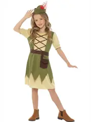 Cutie Robin Hood Girls Dress Up Costume