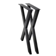 NNEDSZ 2x Metal Legs Coffee Dining Table Steel Industrial Vintage Bench X Shape