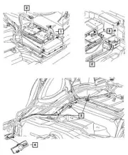 Genuine Mopar 2011-2016 Dodge Challenger Battery Negative Wiring 68066100AC
