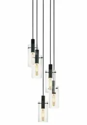 Montefino 5 Light Cylinder Cluster Pendant Light