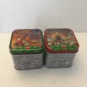 2 NEW Thomas Kinkade 60 Piece Mini Puzzle Tins #3 & #4