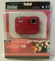 Vivitar ViviCam V46 4.1 MP Digital Camera - Red