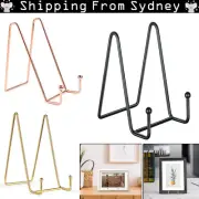 Iron Display Stand Dish Rack Plate Bowl Picture Frame Photo Book Pedestal Holder