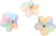 NULYLU 3pcs Bicycle Windmill Decoration Bikes Outdoor Wind Spinner Yard Spinners Outdoor Bike Accessories Bike Handlebar Pinwheel Bicycle Handlebar Windmill Plastic