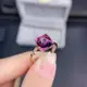 【龍騰寶石】天然 紫水晶 戒指 水晶戒指 巴西 火光閃耀 晶體乾淨 顏色濃 切割完美 微鑲 寶石 彩寶 水晶 Fancy