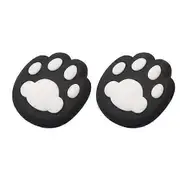 Home Accessory 2 Pcs Cat Paw Doorknob Crash Pad Mute Cabinet Door Handle Lock Silencer Anti-Collision Pad Wall Protector Windproof Doorknob Pad black