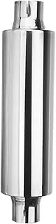 2" 50mm Universal Car Resonator Exhaust Pipe Muffler Stainless Steel Muffler Tip Exhaust Tail Tube Silencer 16inch Long
