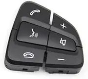 LUMIXE B;ack W205 W253 LHD RHD Car Multi-Function Steering Wheel Switch Control Buttons Cover, for Mercedes-Benz C Class GLC Class Car Steering Wheel Switch Button(Right)
