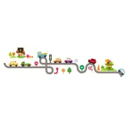 Nevenka Removable Cute Cartoon Kids Room Wall Decal City Car Circled Curved Road Wall Stickers-083