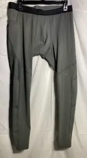 Under Armour Rush Heatgear Compression Polyester Athletic Tights Men's Green XL