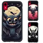 Vampire bat on moon For Samsung A15 A16 S23 S24 S25 Ultra FE Anti scratch Cover