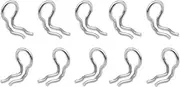 10Pcs Brake Pad Caliper Replacement, Bike Brake Caliper Spring Clips,Compatible with Shimano Zee XT SLX XTR, Formula Mega Pad Pin Stainless Steel Brake Caliper, Bicycle Disc Brakes Pad Axle Bolts Pins