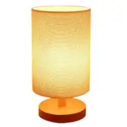 Wooden fabric decoration USB desk lamp bedroom bedside study homestay LED night light