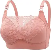 [Generic] Womens Sports Bras Plus Size Front Closure Bras No Underwire Supportive Full Coverage Bra Women Bra Sexy