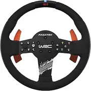 Fanatec CSL Elite Officially Licensed WRC Rally Sim Racing Steering Wheel – Alcantara Grip, RevStripe LED Display, Removable Paddles, Plug-and-Play for PC, PS5, PS4, Xbox Series X|S, Xbox One