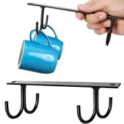 Durable under Cabinet Cup Hook Strong Stable Space Saving Holder Hooks for Shelf