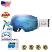 Unisex Ski Goggles PRO - Polarized Frameless Lens with Customizable Options