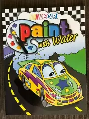 RARE NASCAR PAINT WITH WATER ~2002 NEW MINT COND Bendon Publishing International