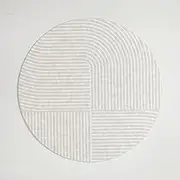Fluffy Soft Lounge Rug Living Room Decoration Striped Carpet Home Round Anti-Slip Mat Thicken Rugs for Bedroom,F,160X160cm