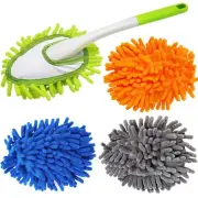 13 Inch Microfiber Feather Duster,with 4 pcs Washable Duster Head, Car Duster...