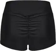 [Zohamung] Mid Rise String Ruched Full Coverage Low Rise Swimwear Swimsuit Bikini Bottoms Bikini