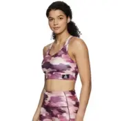 Reebok Medium Impact Getaway Sports Bra Windsor Wine M AA