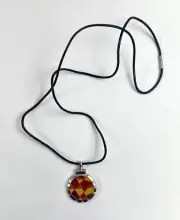 Bohin Thread Cutter Pendant Silver-Plated Woman in A Hat Multicolor 28 in Length