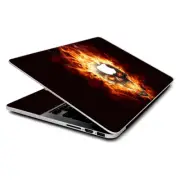 Skin Wrap for MacBook Pro 15 inch Retina, Fire Skull in Flames