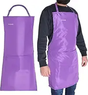 Premium Multi-Use Polyester Apron – Durable, Adjustable Unisex Aprons for Cooking, BBQ, Crafting & DIY with Pockets, Waterproof Apron, Aprons for Men and Women