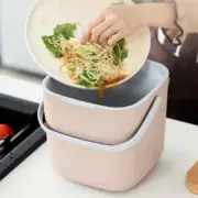 Benchtop Kitchen Compost Bin Waste Food Scraps Recycling Drain Bucket Composter